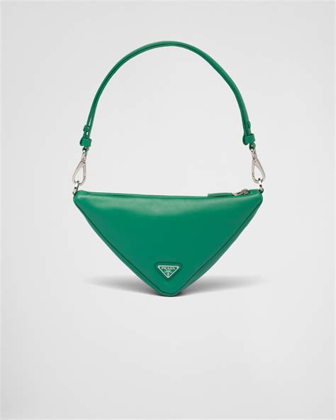 Mango Prada Triangle leather mini